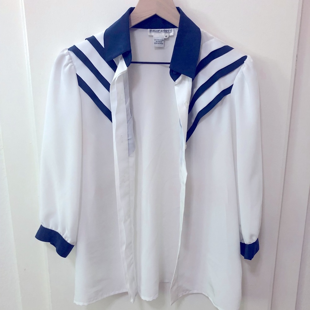 Vintage pleated blouse